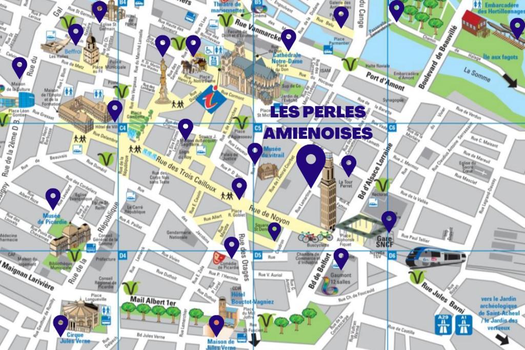 Les Perles Amienoises ☆ White Pearl ☆ Hyper Centre ☆ Leilighet Amiens Eksteriør bilde